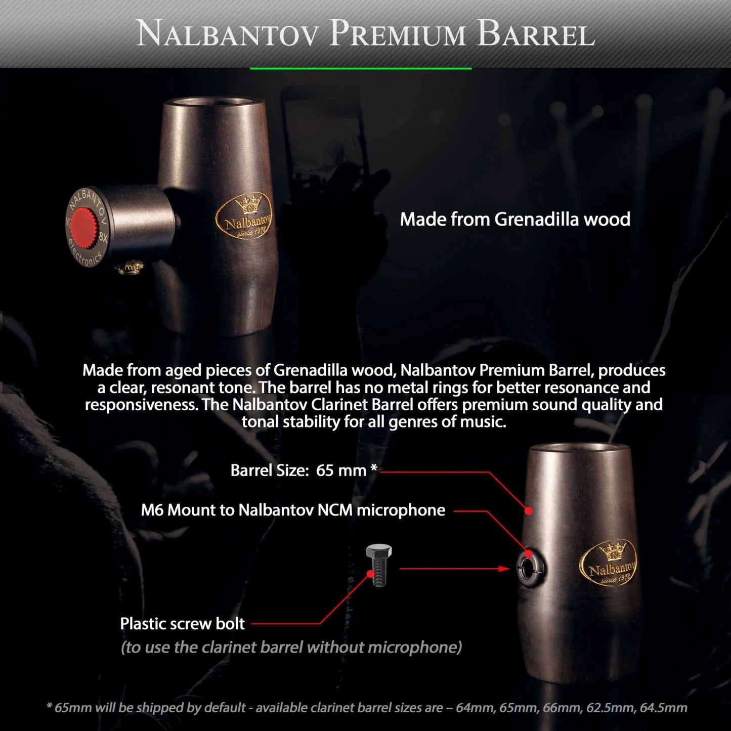 Clarinet Microphone Nalbantov NCM 8X SC set