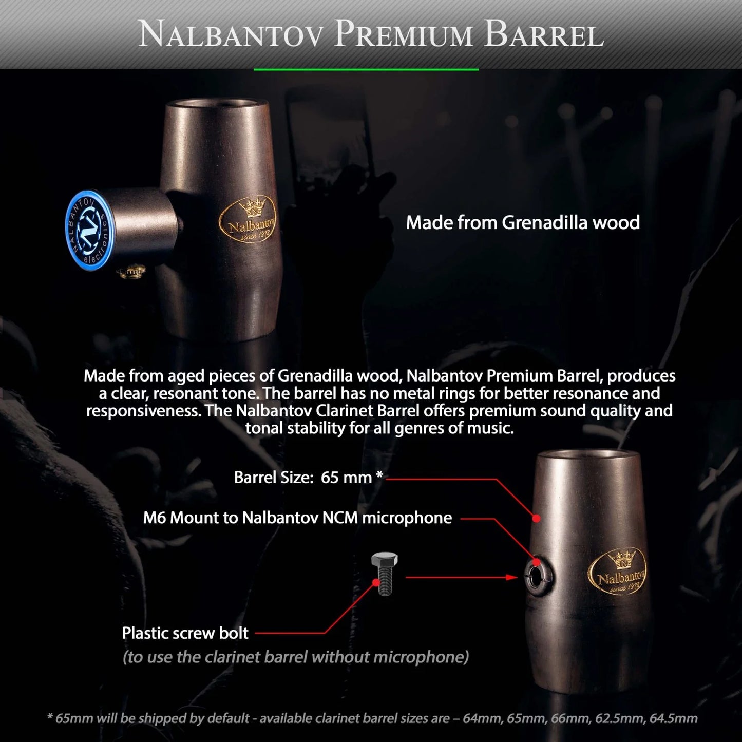Alto Saxophone Microphone Nalbantov NCM 622 SA set