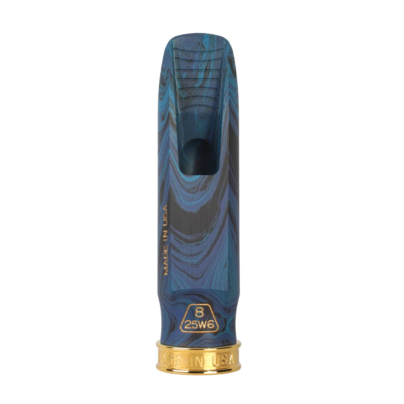 BRAHMA Alto - Limited Edition Blue Marbled Hard Rubber Mouthpiece