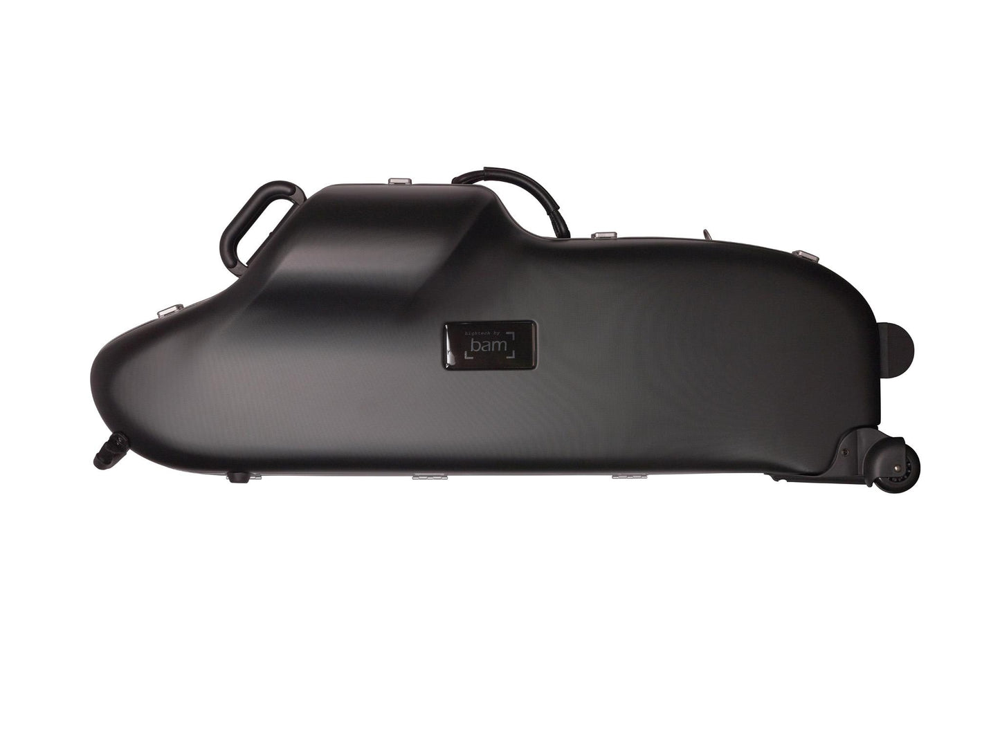 BAM HIGHTECH Baritone Sax Case, Low Bb+A - Black / Silver Version