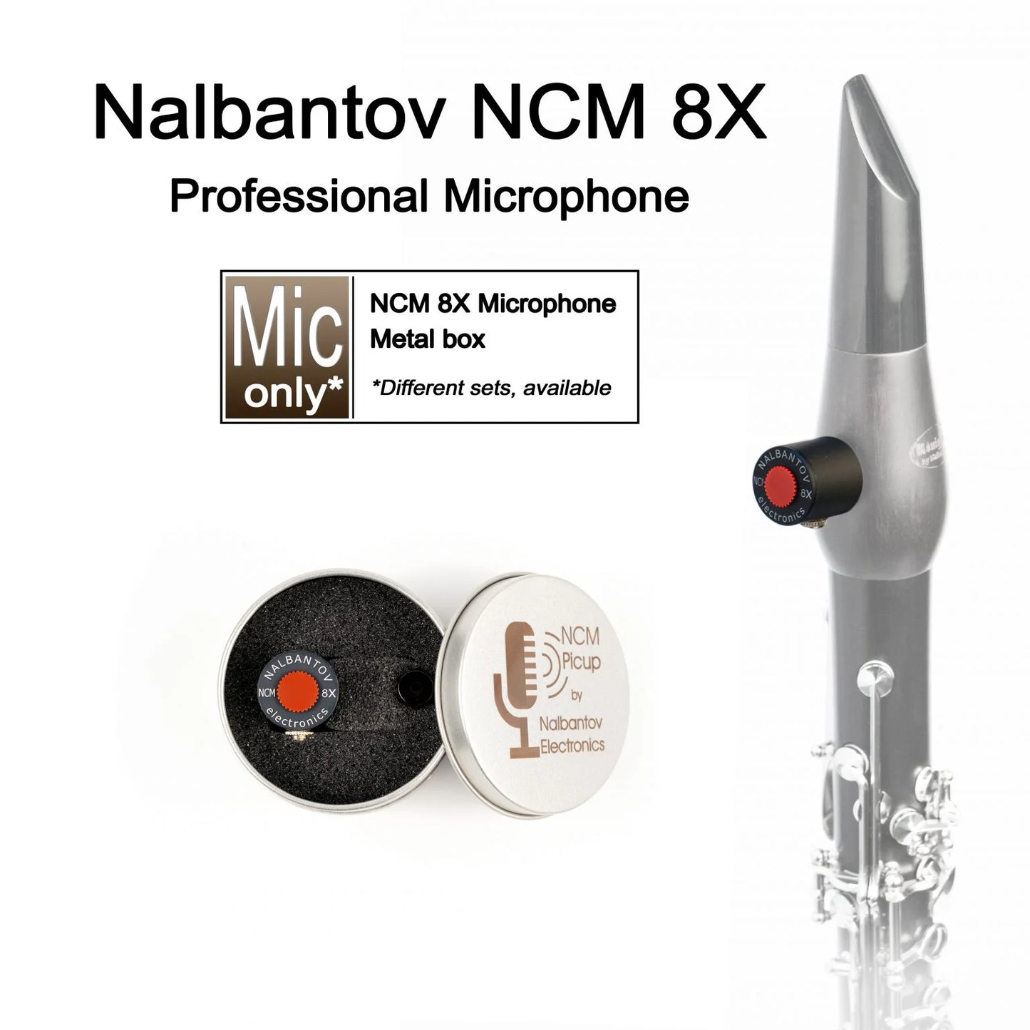 Clarinet Microphone Nalbantov NCM 8X – Handmade Pickup System with natural sound