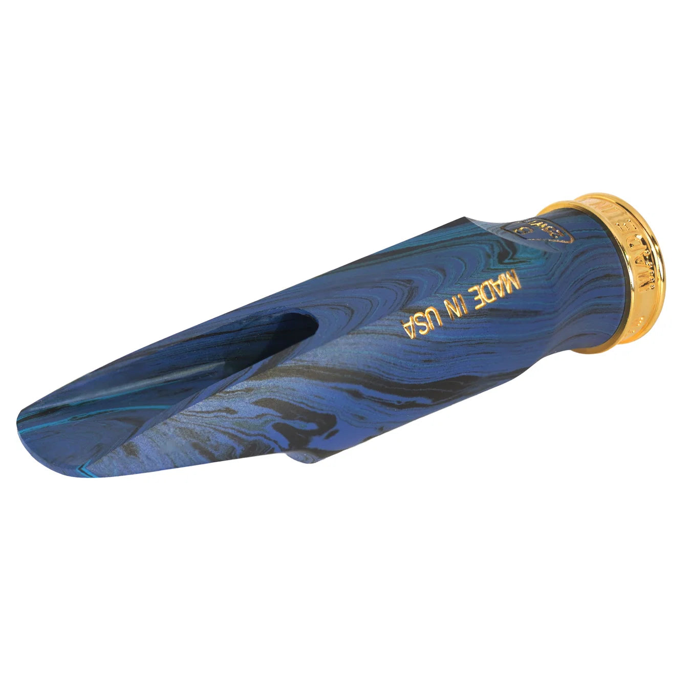SHIVA Alto - Limited Edition Blue Marbled Hard Rubber Mouthpiece