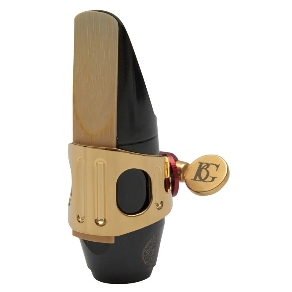 BG Ligature & Cap Soprano Sax, Duo, Metal Gold Lacquered