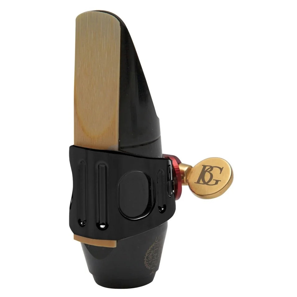 BG Ligature & Cap Soprano Sax, Duo, Metal Black Lacquered
