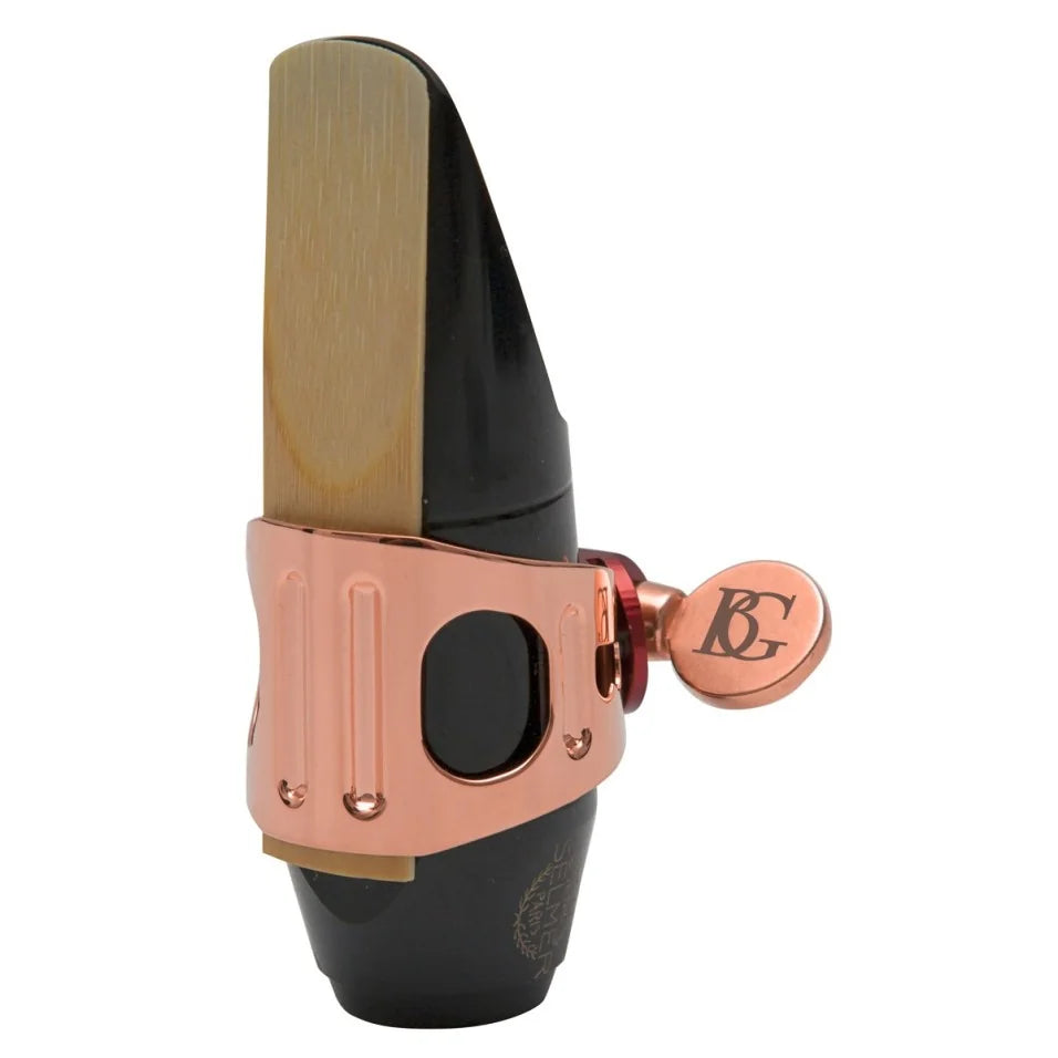 BG Ligature & Cap Soprano Sax, Duo, Metal Rose Gold