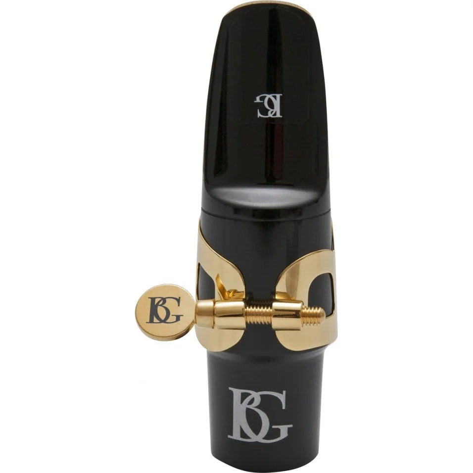 BG Ligature & Cap Baritone Sax, Tradition, Gold Lacquered