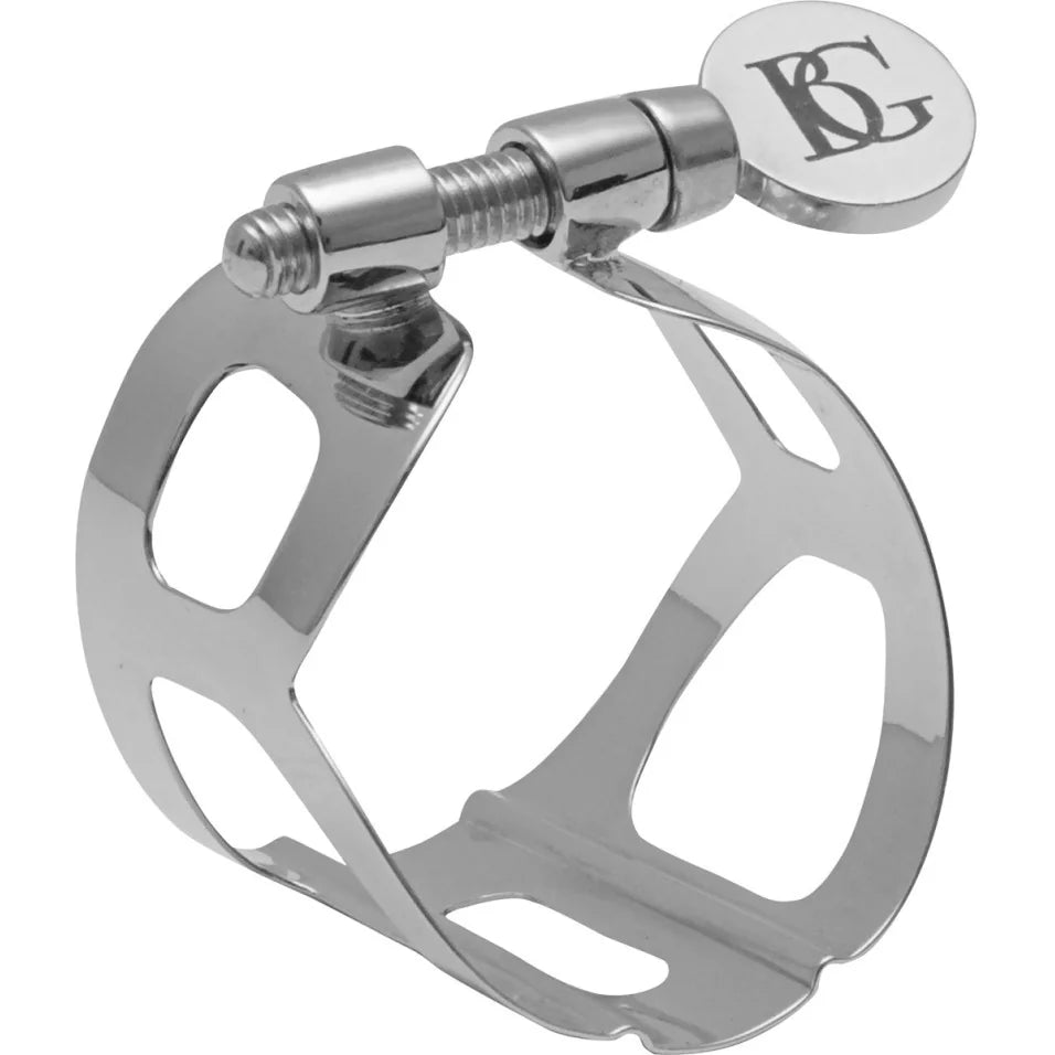 BG Ligature & Cap Alto Sax, Tradition, Silver Plated