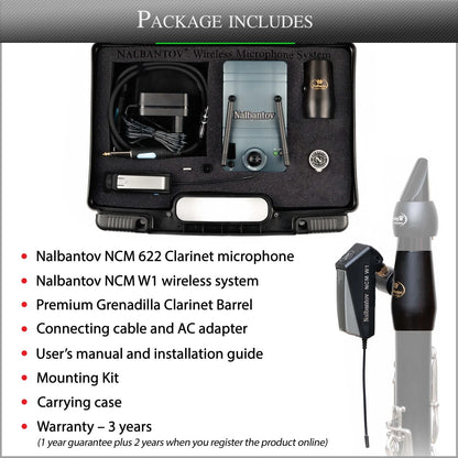 Clarinet Microphone Nalbantov NCM 622 Wireless set