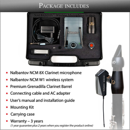 Clarinet Microphone Nalbantov NCM 8X Wireless set