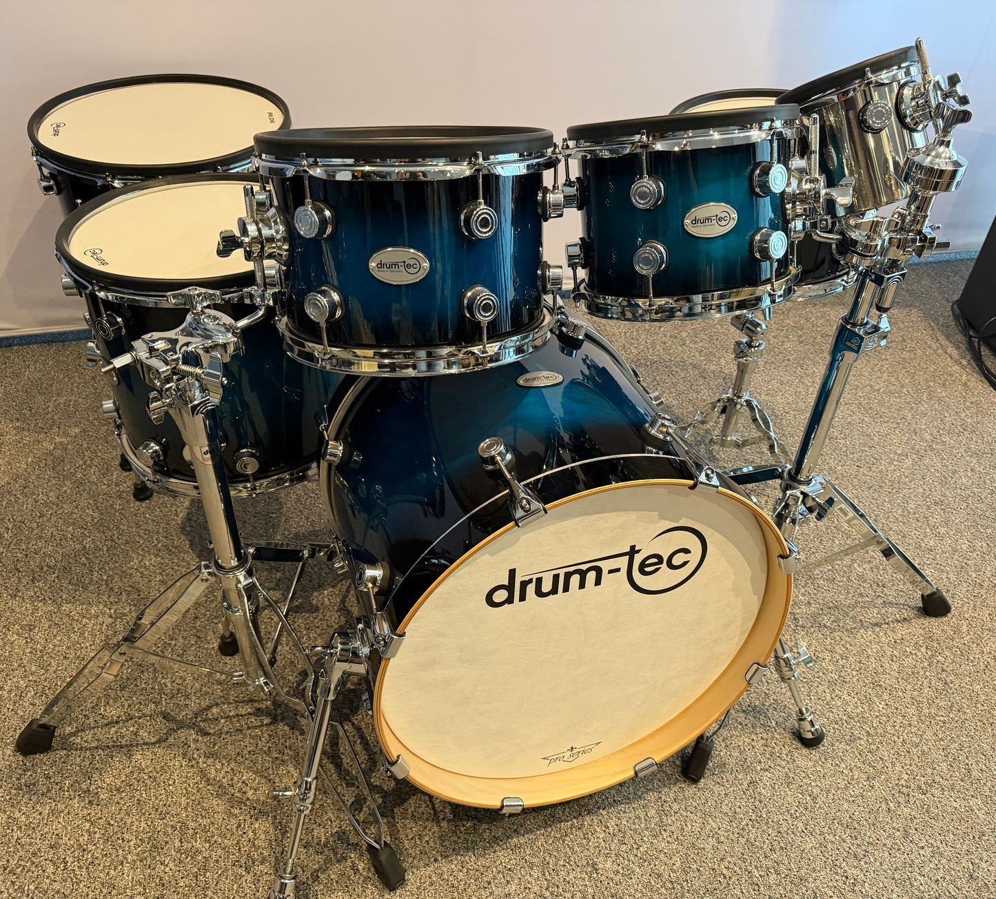 7 Piece Drum-Tec Pro 3 “Studio” Shell Set  Electronic Drums