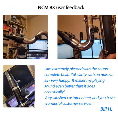 Microphone for Bass Clarinet Nalbantov NCM 8X S set + Cable and Mounting Kit