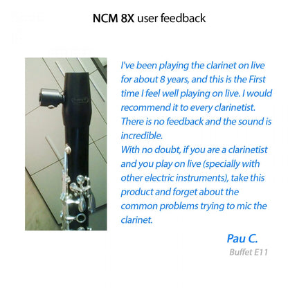 Microphone for Bass Clarinet Nalbantov NCM 8X S set + Cable and Mounting Kit