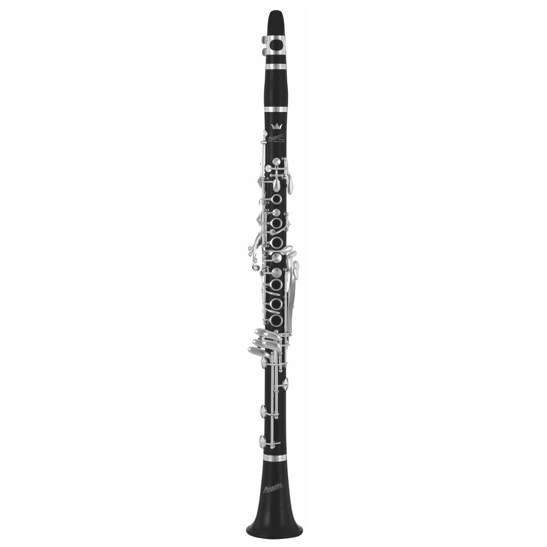 Clarinet on a white background