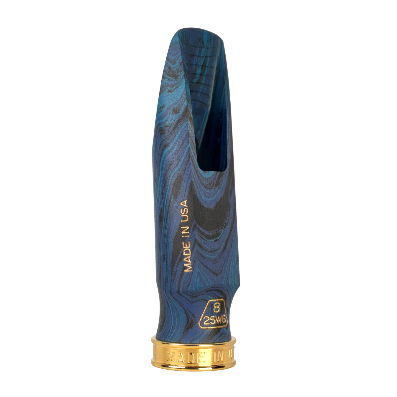 BRAHMA Alto - Limited Edition Blue Marbled Hard Rubber Mouthpiece