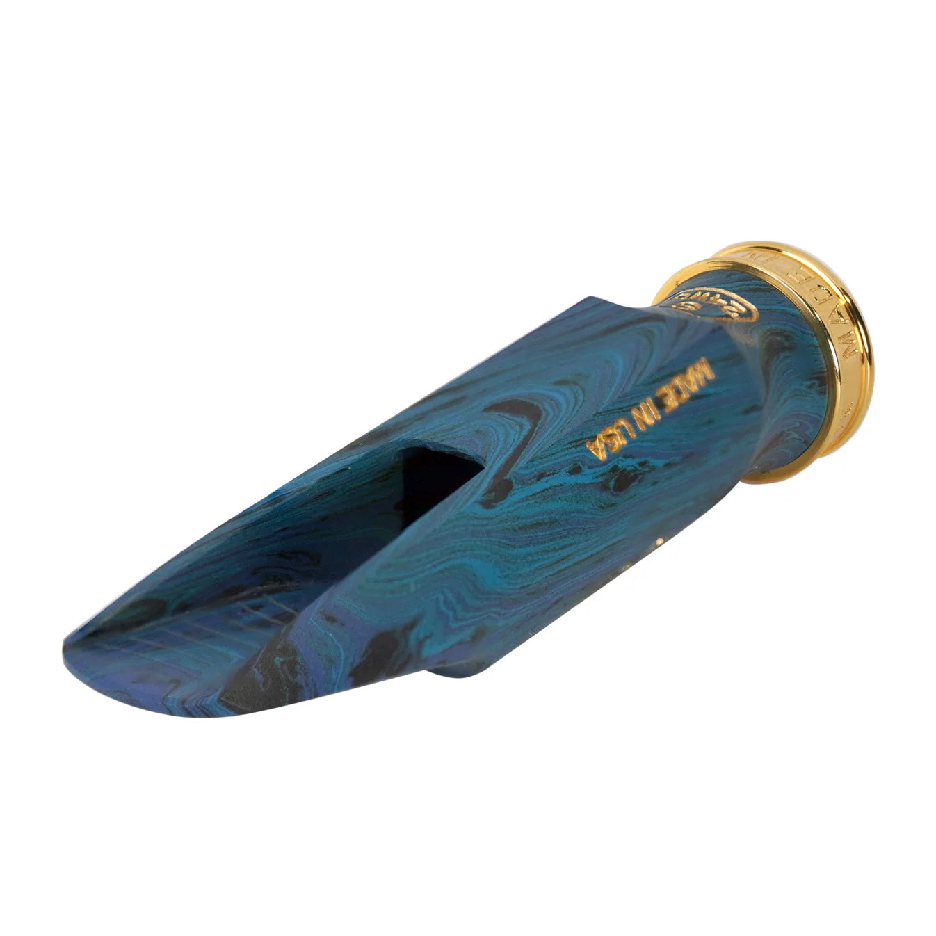 BRAHMA Alto - Limited Edition Blue Marbled Hard Rubber Mouthpiece