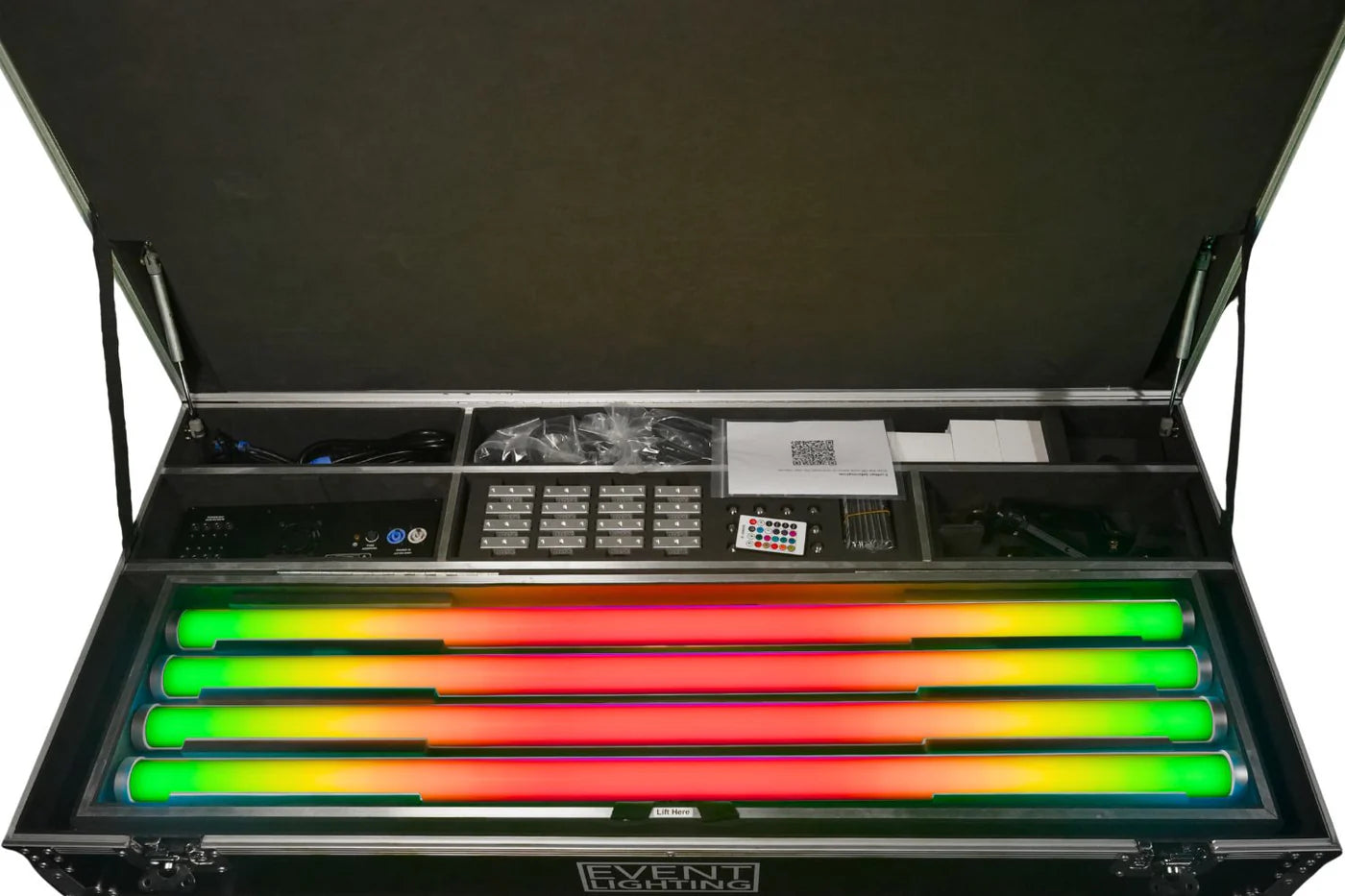 EVENTTUBEKIT - Outdoor LED Tube Package of 8 in a Road Case