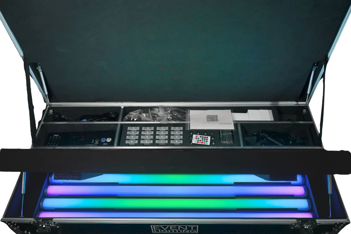 EVENTTUBEKIT - Outdoor LED Tube Package of 8 in a Road Case