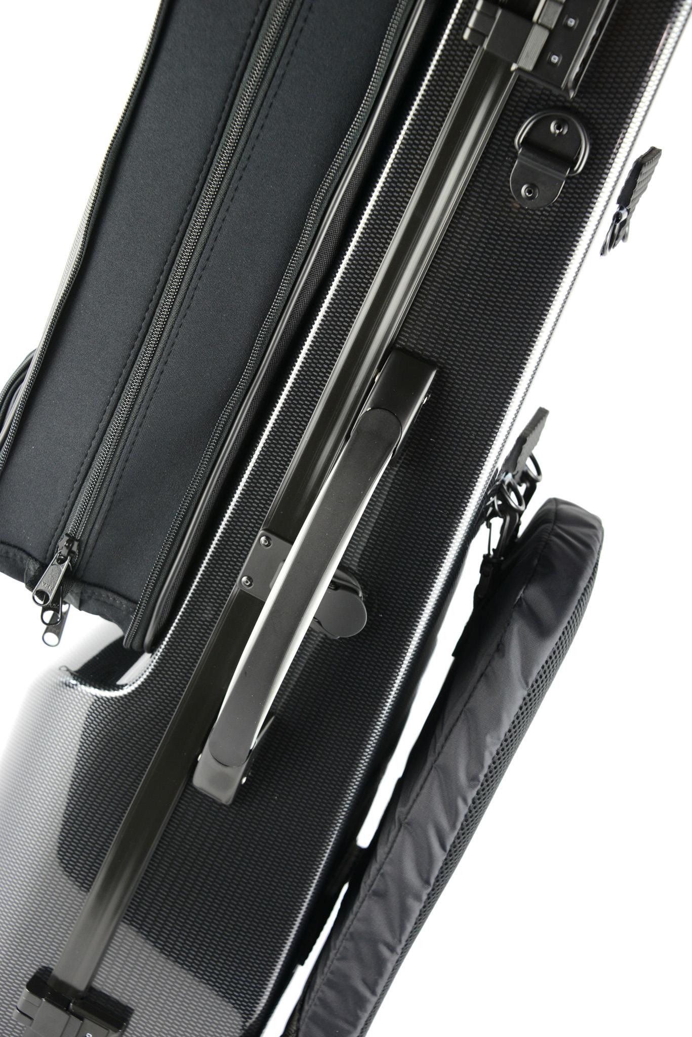 BAM HIGHTECH Bass Clarinet to Low C + Classic Bb/A Clarinet Case - Black Carbon