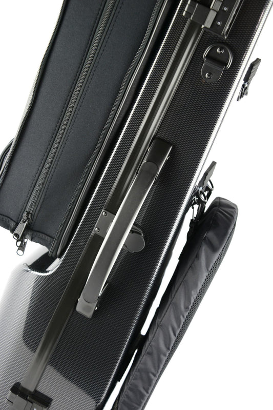 BAM HIGHTECH Bass Clarinet to Low C + Classic Bb/A Clarinet Case - Black Carbon