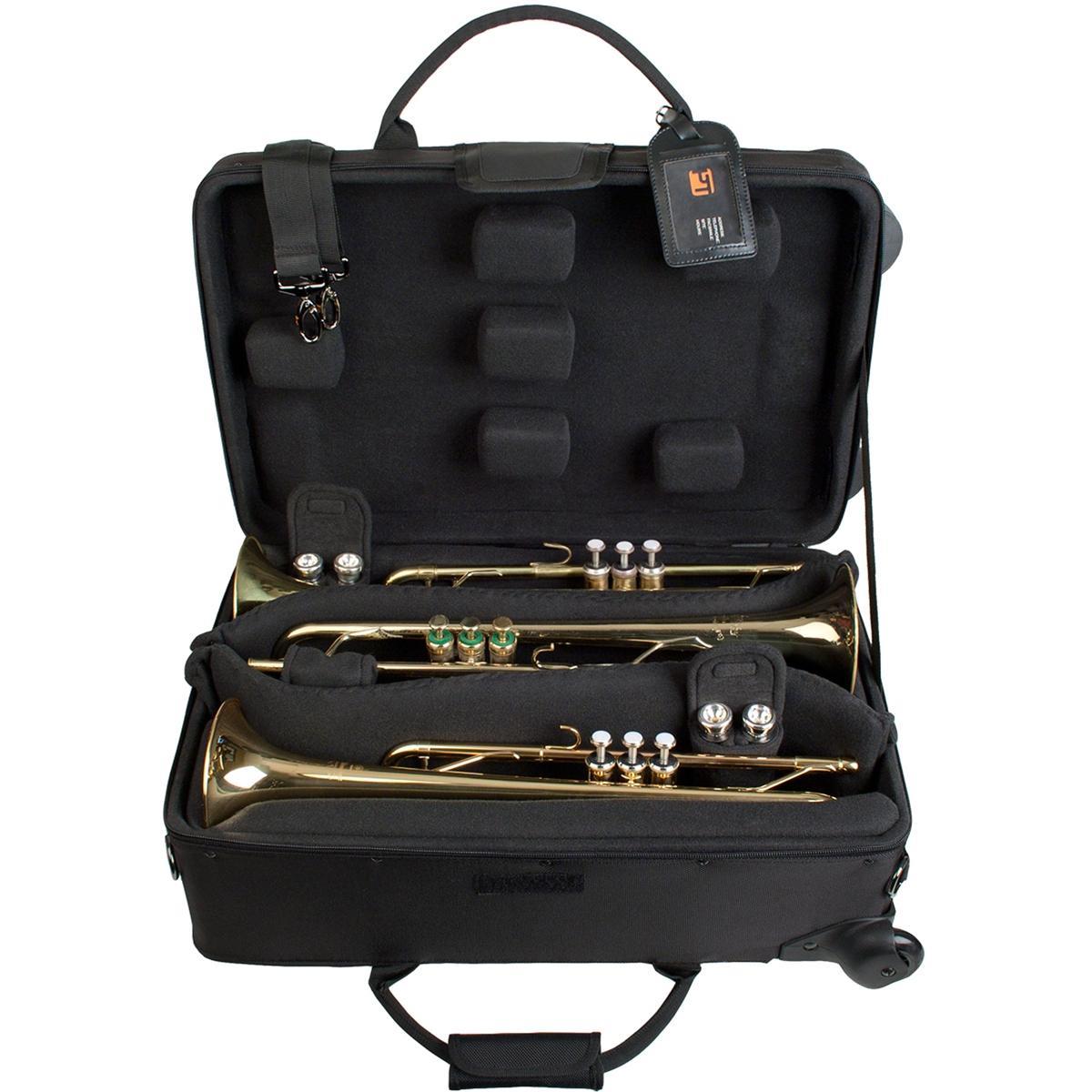 PROTEC iPAC Triple Trumpet Case with Wheels - Black