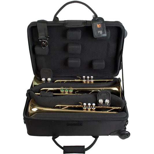 PROTEC iPAC Triple Trumpet Case with Wheels - Black