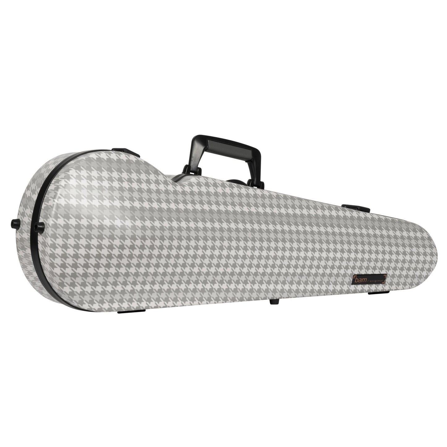 BAM CABOURG Hightech Contoured Violin Case - 3 Tones Of Grey / Black Version