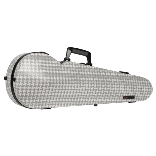 BAM CABOURG Hightech Contoured Violin Case - 3 Tones Of Grey / Black Version
