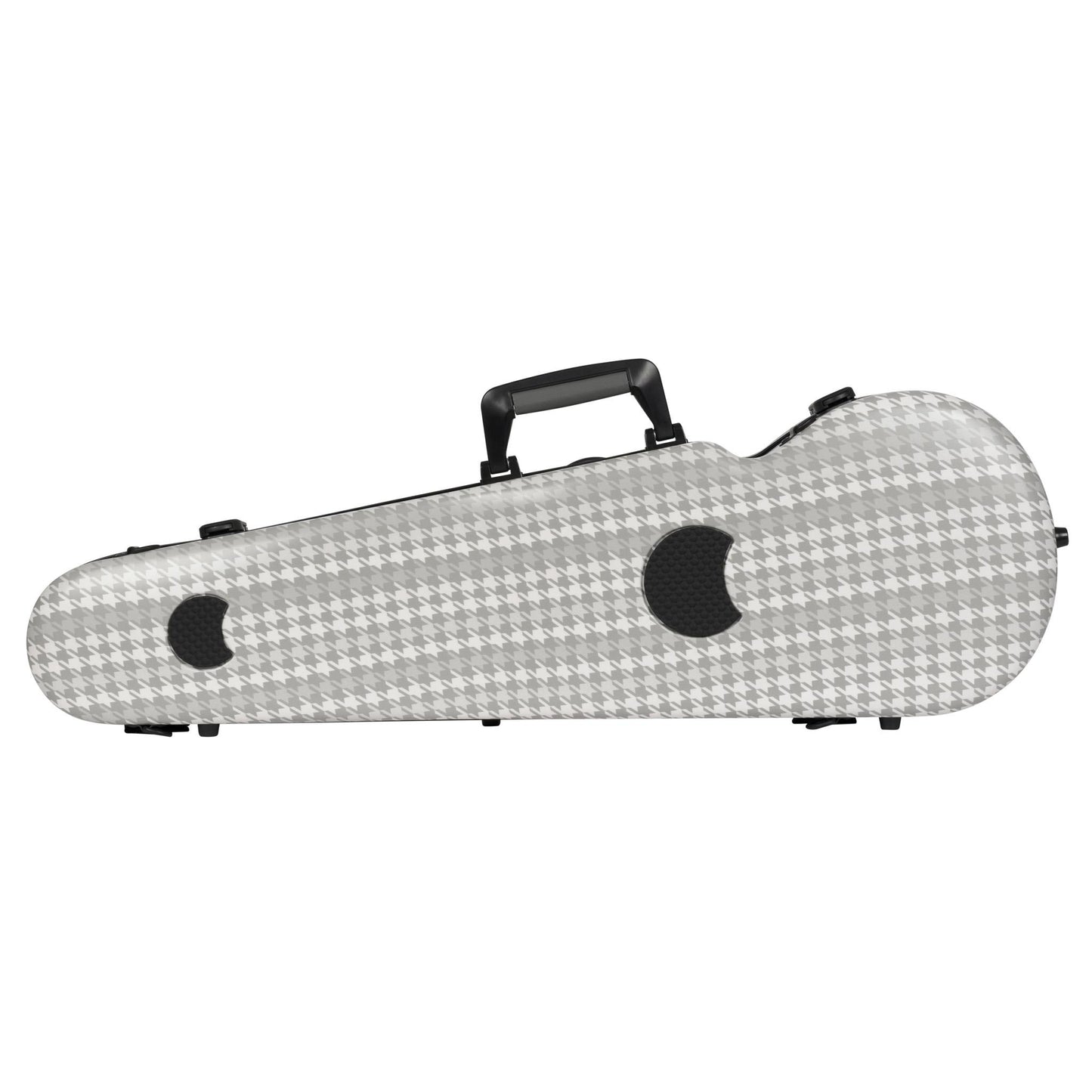 BAM CABOURG Hightech Contoured Violin Case - 3 Tones Of Grey / Black Version