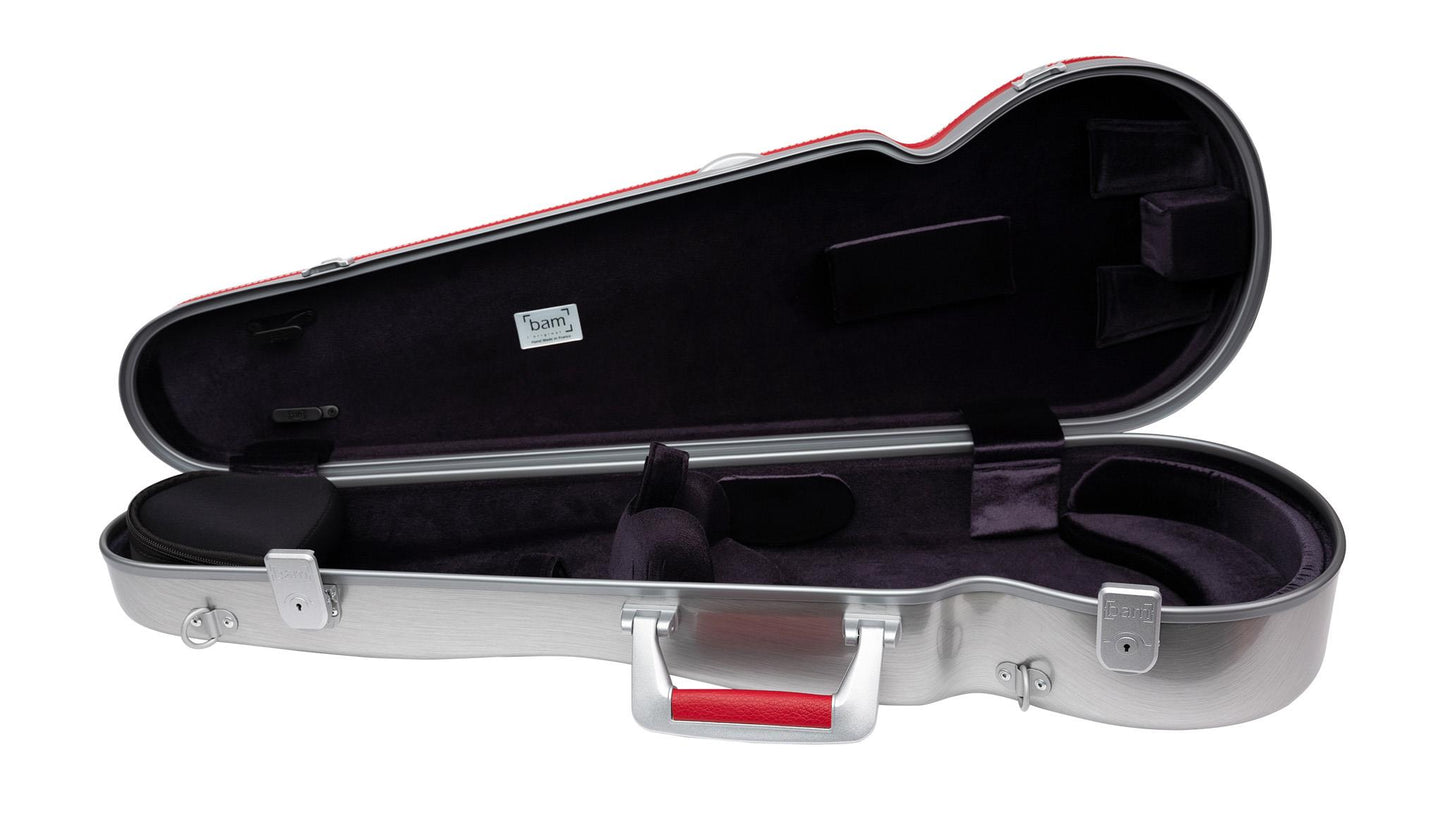BAM L'ETOILE Hightech Cont. Violin Case - Red
