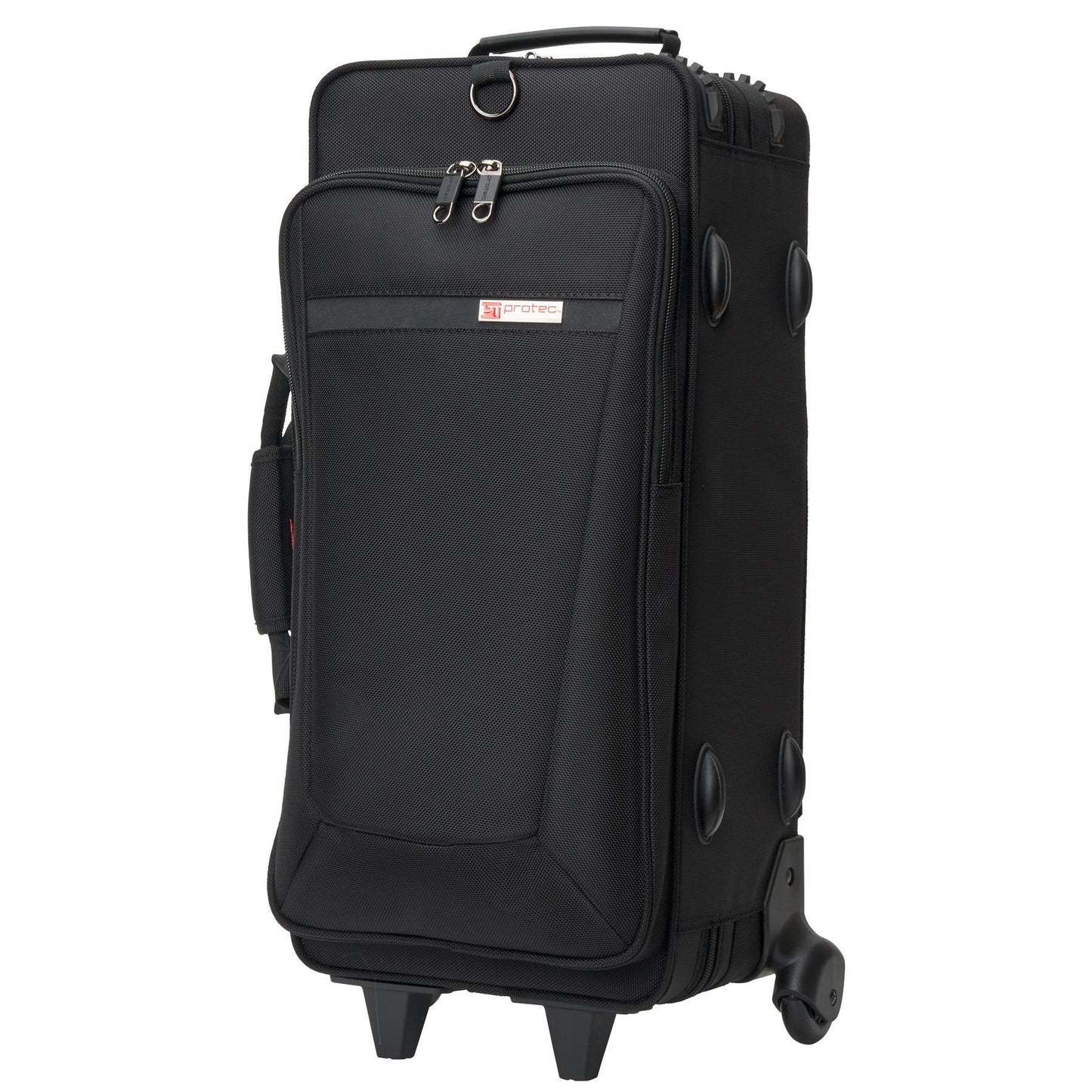 PROTEC iPAC Double Trumpet Case with Wheels - Black