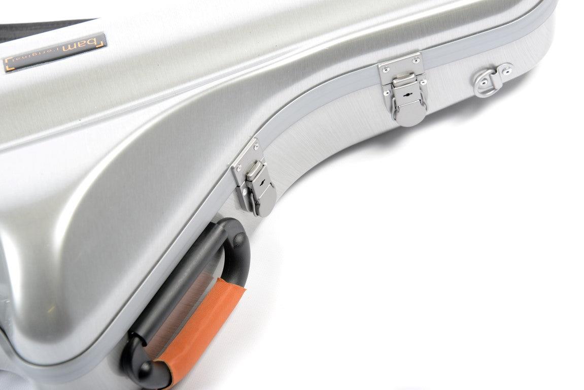 BAM LA DEFENSE Cabine Tenor Sax Case - Brushed Aluminium
