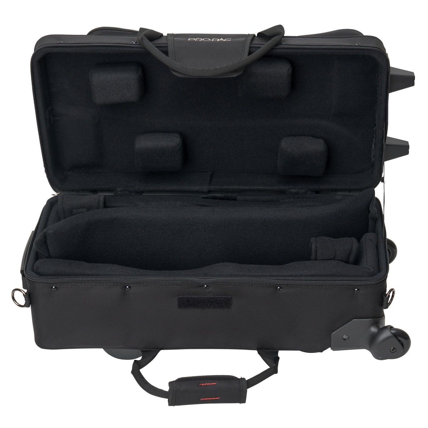 PROTEC iPAC Double Trumpet Case with Wheels - Black