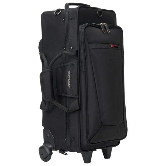 PROTEC iPAC Double Trumpet Case with Wheels - Black