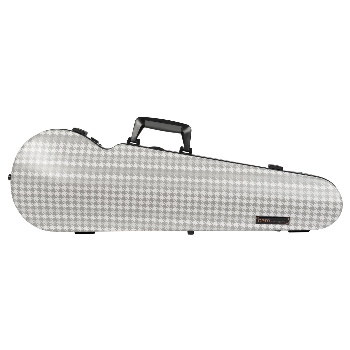 BAM CABOURG Hightech Contoured Violin Case - 3 Tones Of Grey / Black Version
