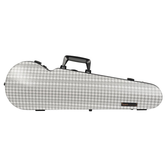 BAM CABOURG Hightech Contoured Violin Case - 3 Tones Of Grey / Black Version