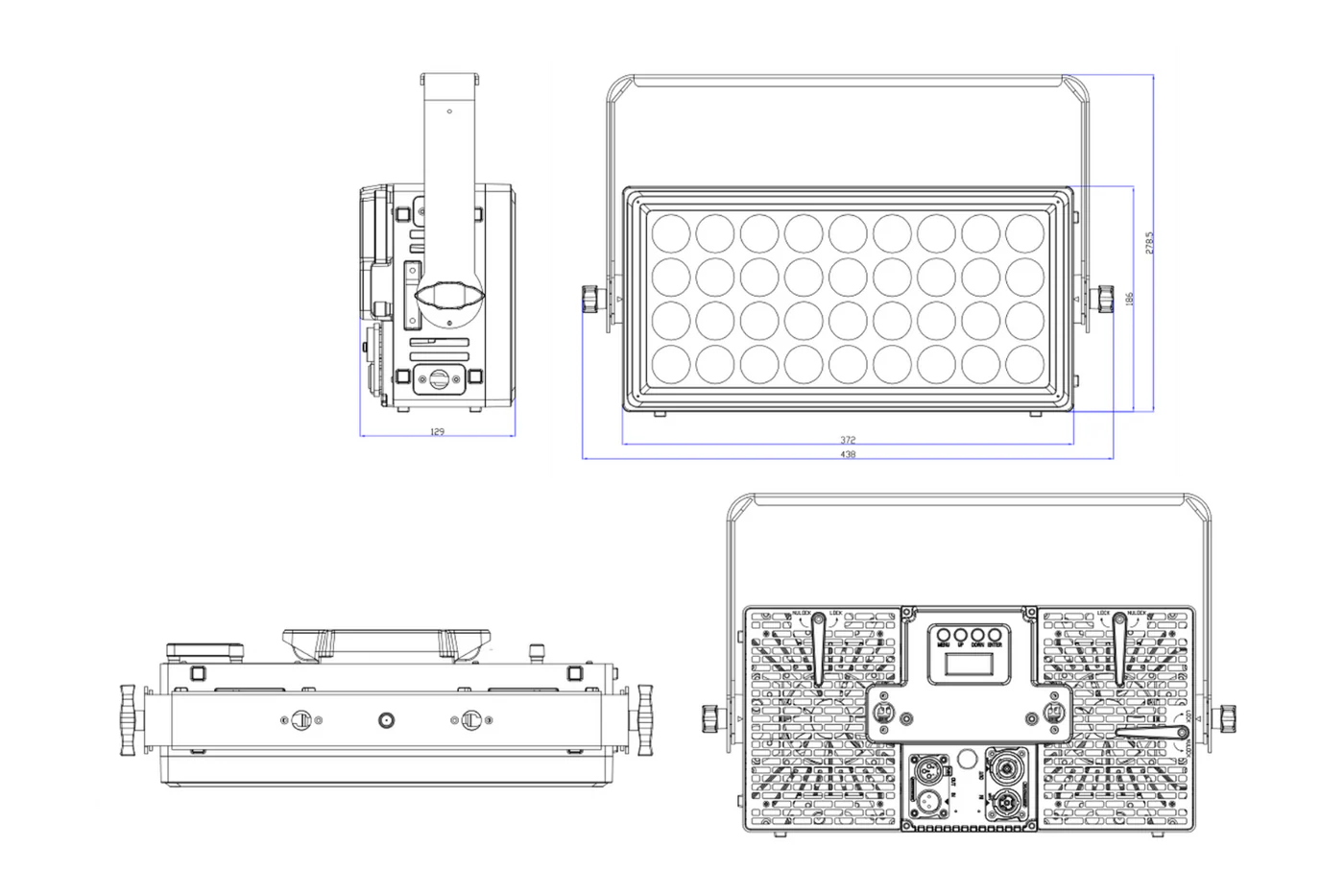 HYBRICK-WASH - IP65 Wash Fixture with Electronic Frost and Interlocking Housing