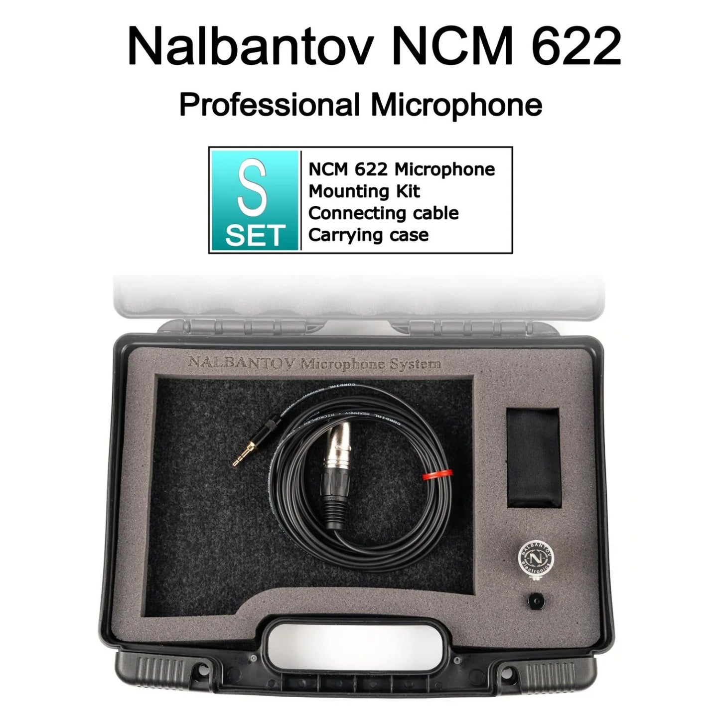Saxophone Microphone Nalbantov NCM 622 S set – Pickup System, Cable, Mounting Kit