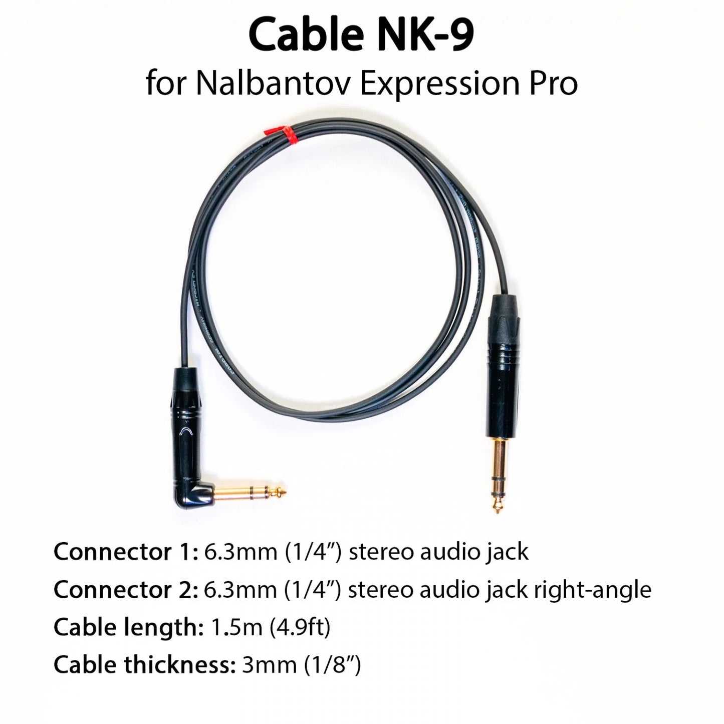 Cable NK-9 for connecting Nalbantov Expression Pro to a keyboard or an effect unit