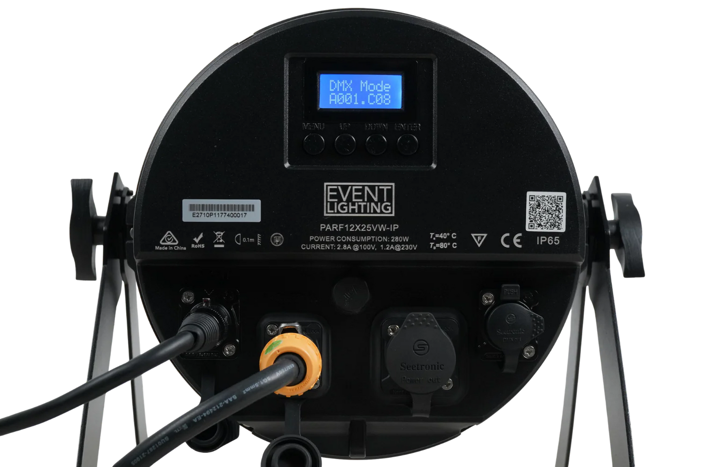 PARF12X25VW-IP - IP65 Parcan with 12 x 25 Variable White LEDs with Electronic Frost