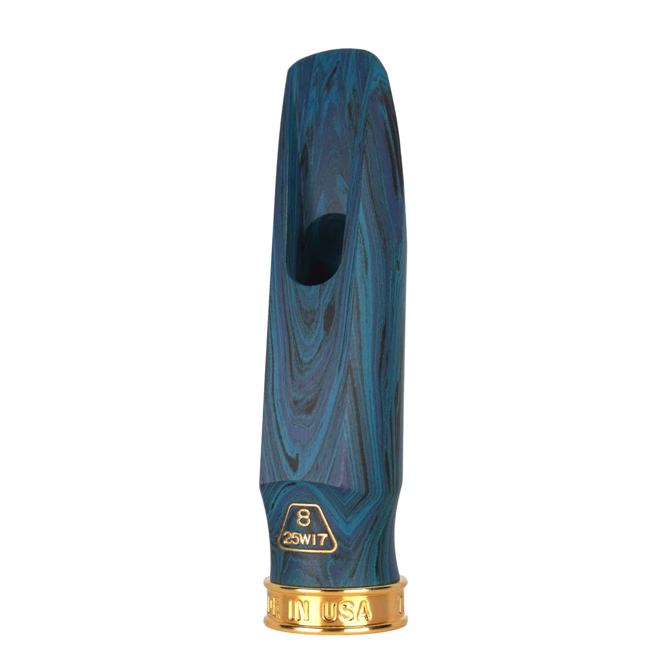 SHIVA Alto - Limited Edition Blue Marbled Hard Rubber Mouthpiece