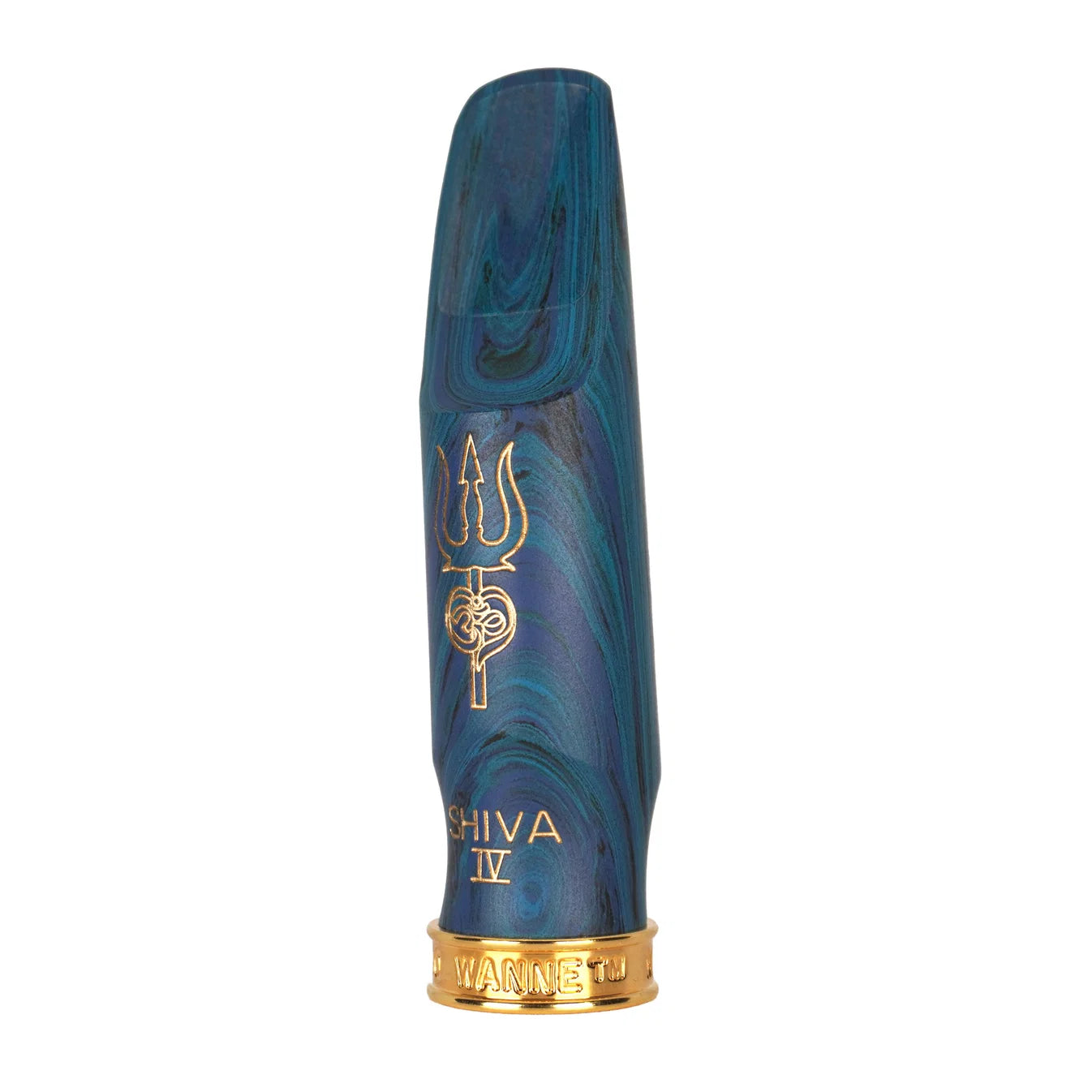 SHIVA Alto - Limited Edition Blue Marbled Hard Rubber Mouthpiece