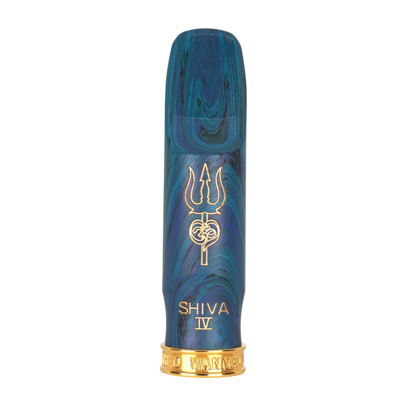 SHIVA Alto - Limited Edition Blue Marbled Hard Rubber Mouthpiece