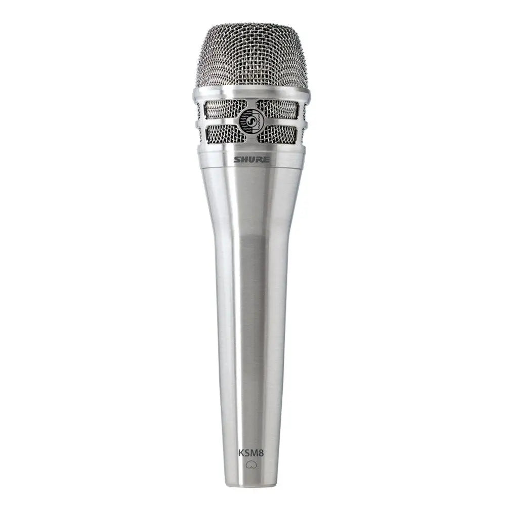 Shure KSM8N Microphone Dualdyne Cardioid Dynamic Brushed Nickel Finish