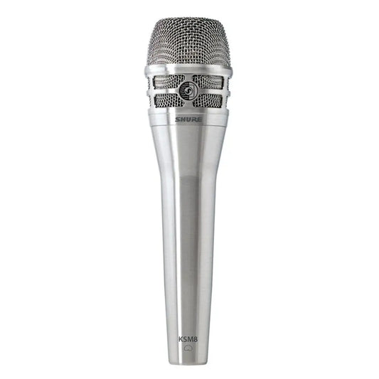 Shure KSM8N Microphone Dualdyne Cardioid Dynamic Brushed Nickel Finish