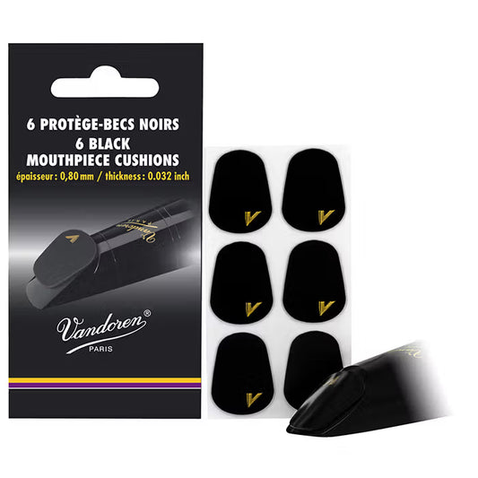Vandoren M/p Cushions BLACK 0.80mm Pack of 6