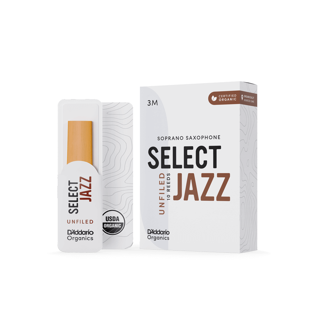 ORGANIC SELECT JAZZ UNFILED SOPRANO SAXOPHONE REEDS