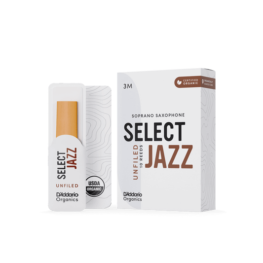 ORGANIC SELECT JAZZ UNFILED SOPRANO SAXOPHONE REEDS