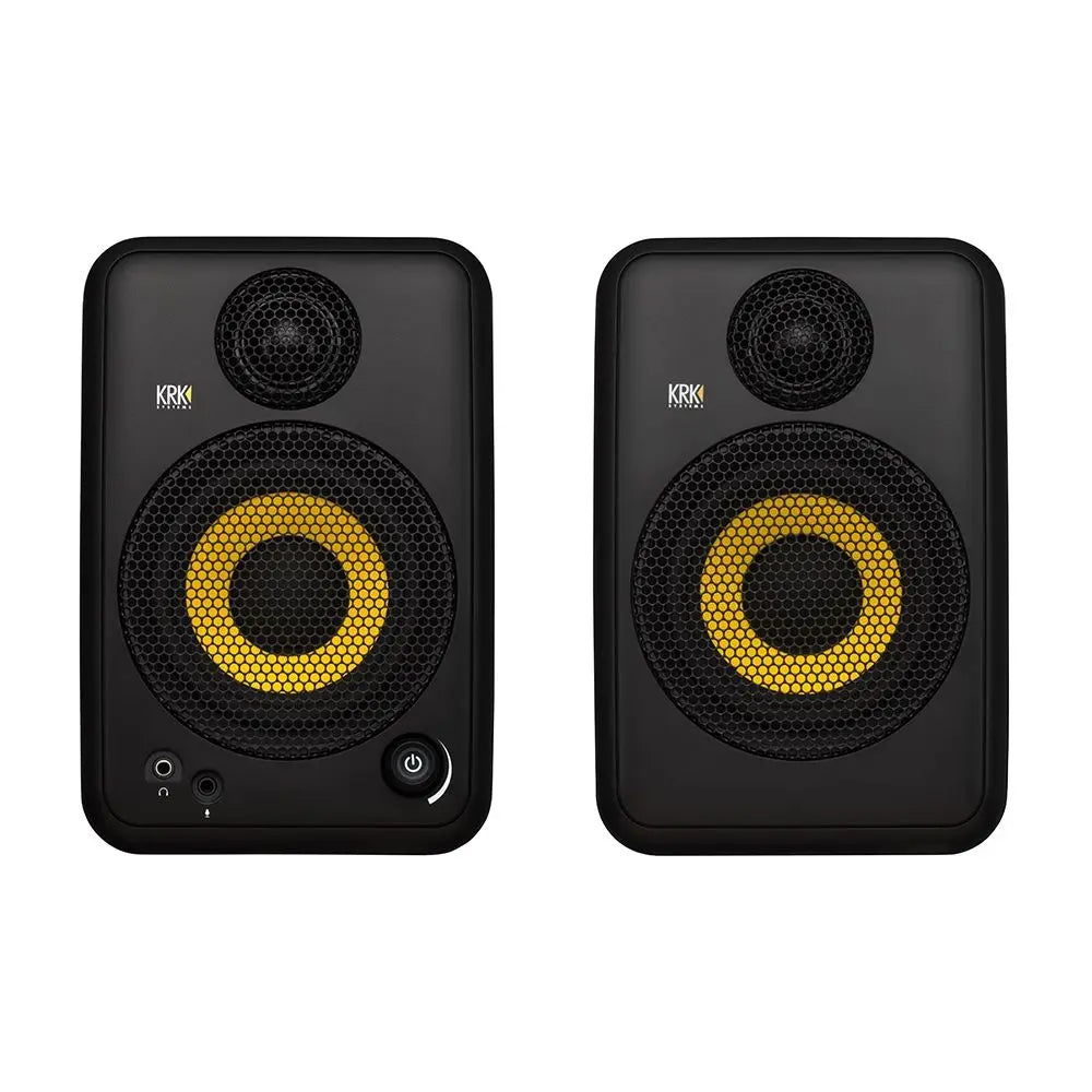 KRK GO AUX 4 - Portable Studio Monitors 4inch 2-Way w/ Measurement Mic