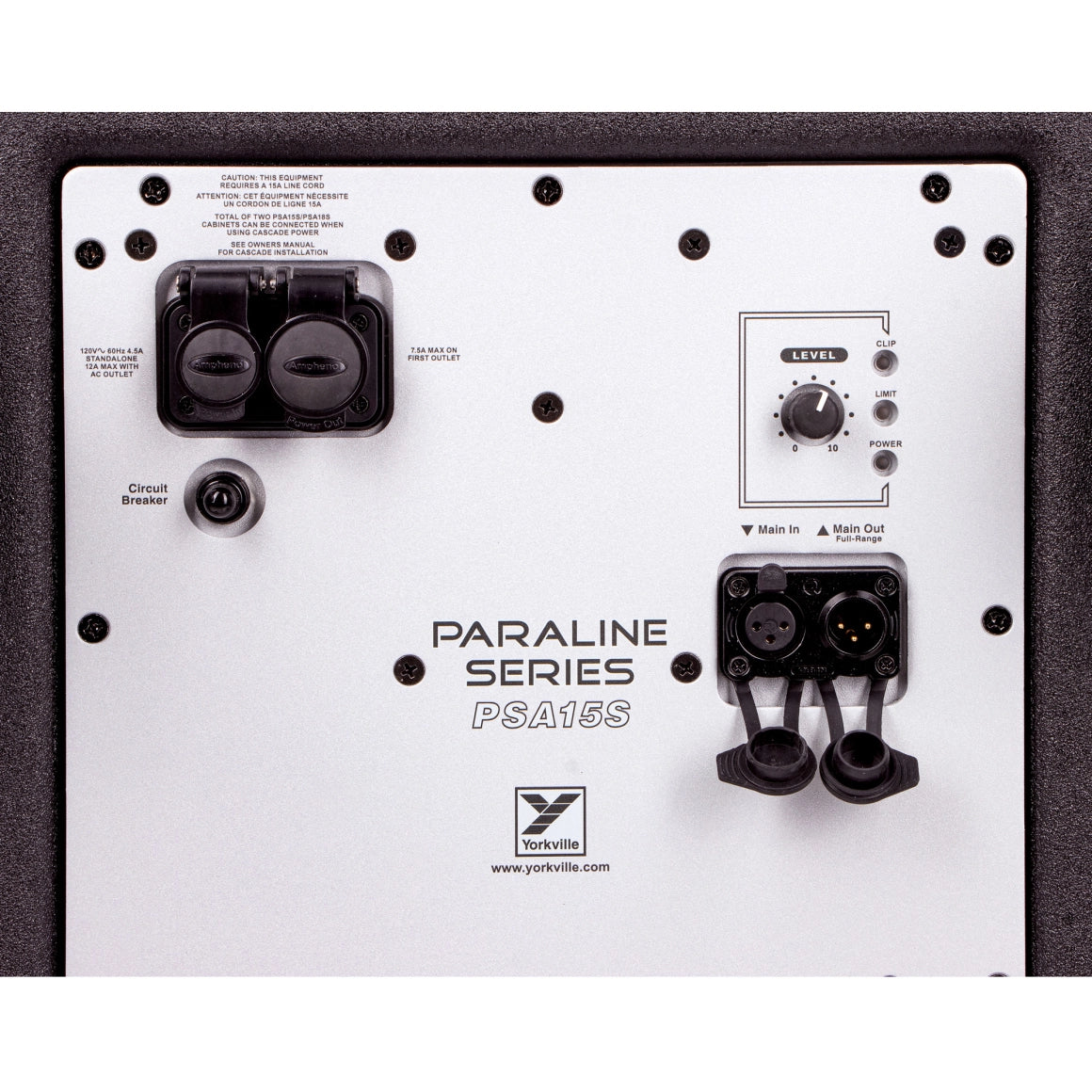 YORKVILLE PSA15S Paraline 15" Powered Subwoofer