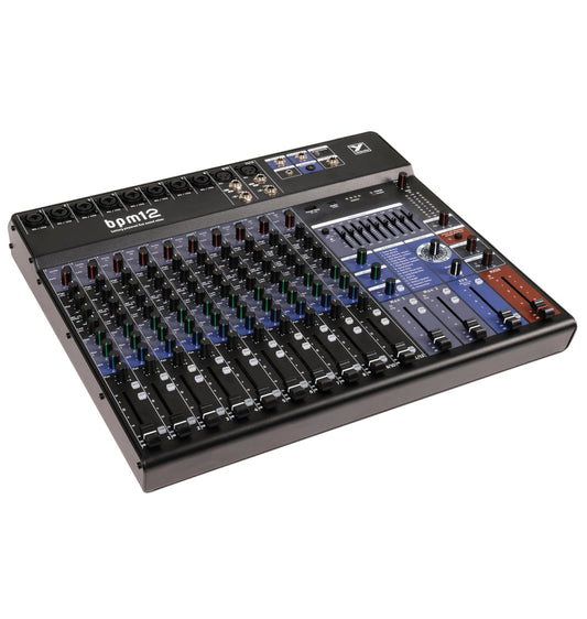 YORKVILLE BPM12 NEW 12-Channel Battery-Powered Mixer with USB